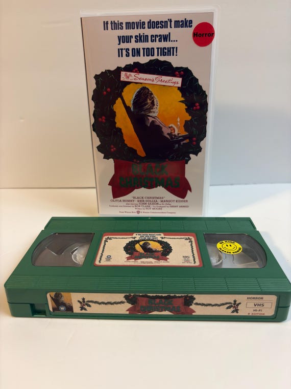 Black Christmas 1974 custom green VHS photo 1