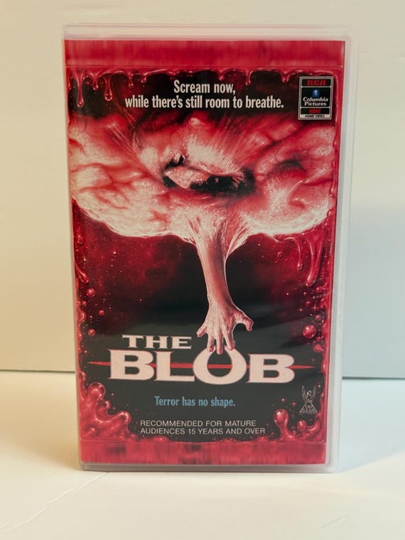 The Blob 1988 Pink Slime VHS photo 2
