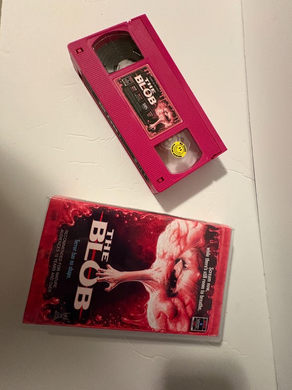 The Blob 1988 Pink Slime VHS photo 7