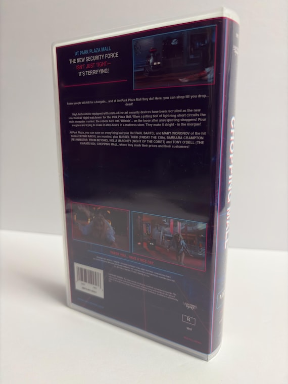 Chopping Mall 1986 custom white VHS photo 5