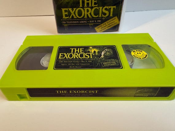 The Exorcist 1981 CBS TV Puke Green VHS photo 4