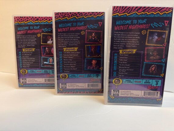 Freddy's Nightmares Season One Retro 80s Punk Edition VHS set photo 3