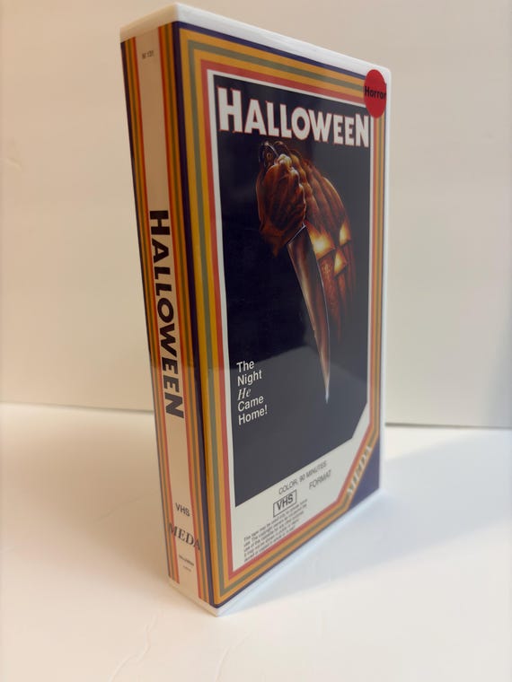 Halloween 1978 custom orange VHS photo 2