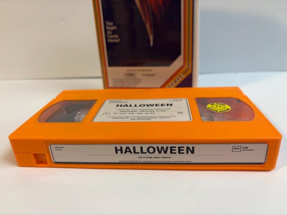 Halloween 1978 custom orange VHS photo 8