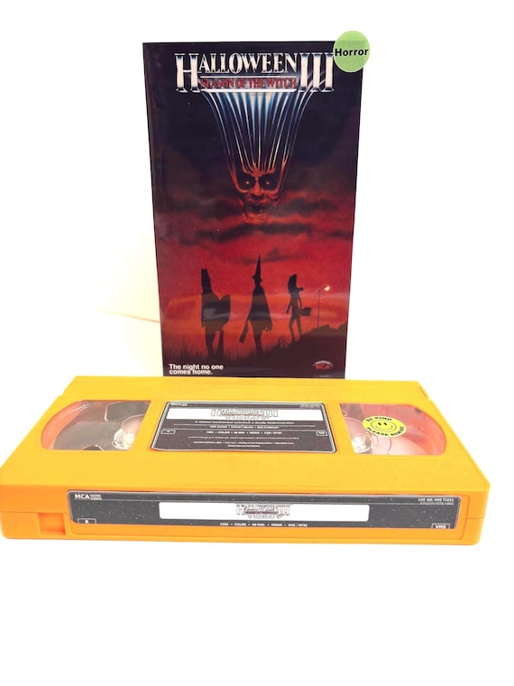 Halloween III Season of the Witch custom orange VHS photo 1