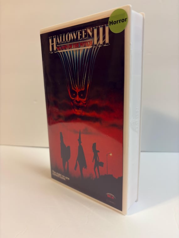 Halloween III Season of the Witch custom orange VHS photo 4