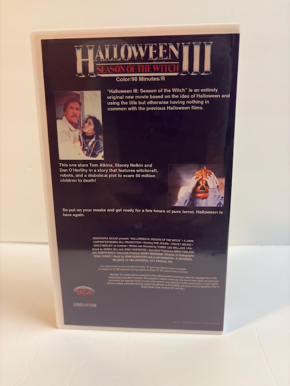 Halloween III Season of the Witch custom orange VHS photo 6