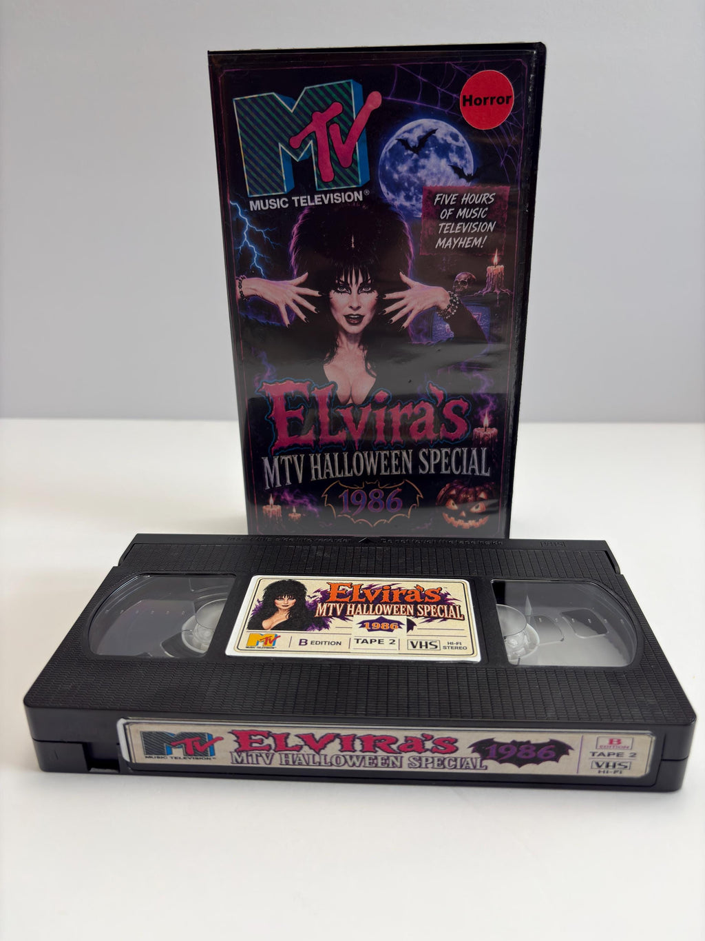 Elvira's MTV Halloween Special 1986 Custom VHS – Retro Horror Collectible