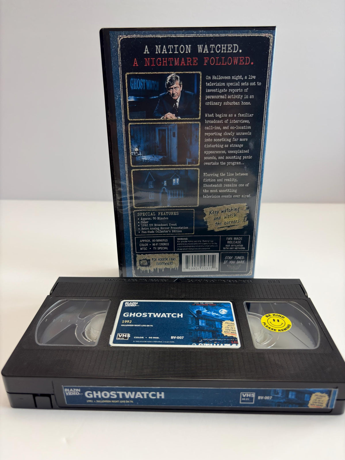 Ghostwatch 1992 Custom VHS – BBC Paranormal Horror Halloween TV Collector Tape