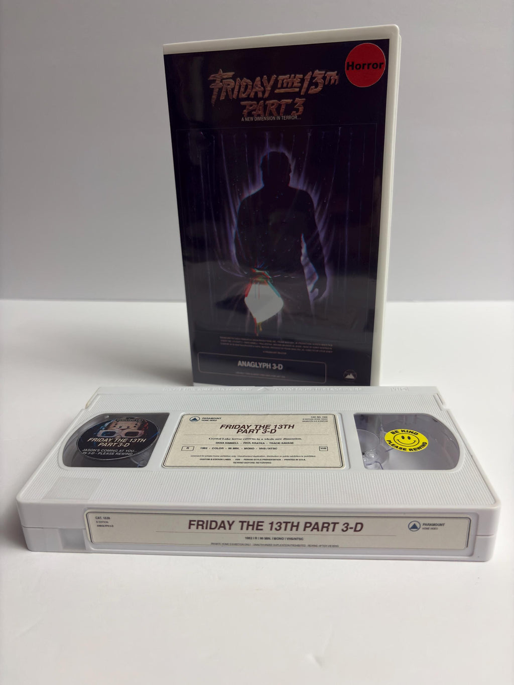 Friday the 13th Part 3-D Custom VHS – Anaglyph 3D Edition with 2 Glasses