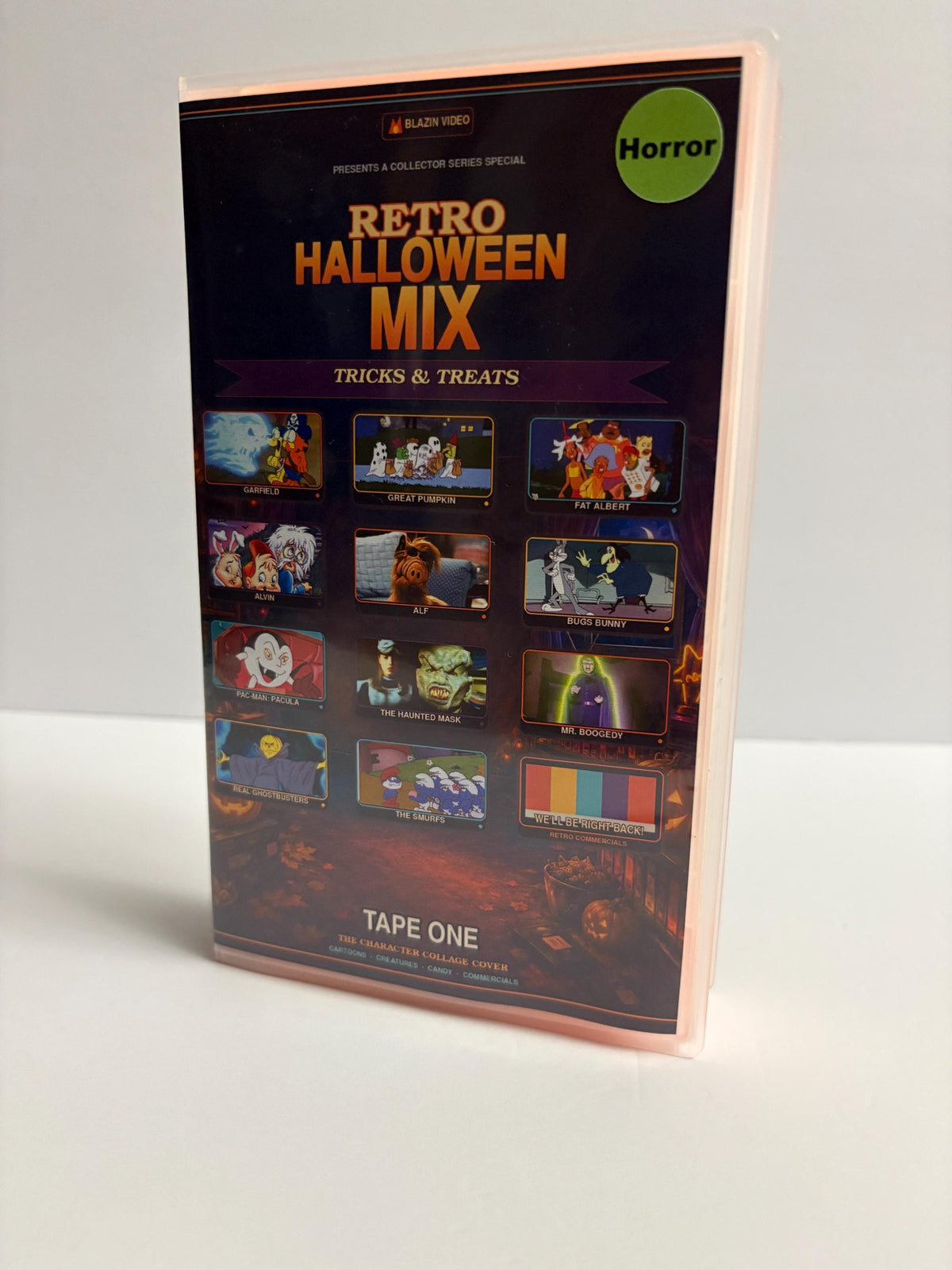 Retro Halloween Mix Custom VHS – Orange Tape Halloween TV & Cartoon Collection