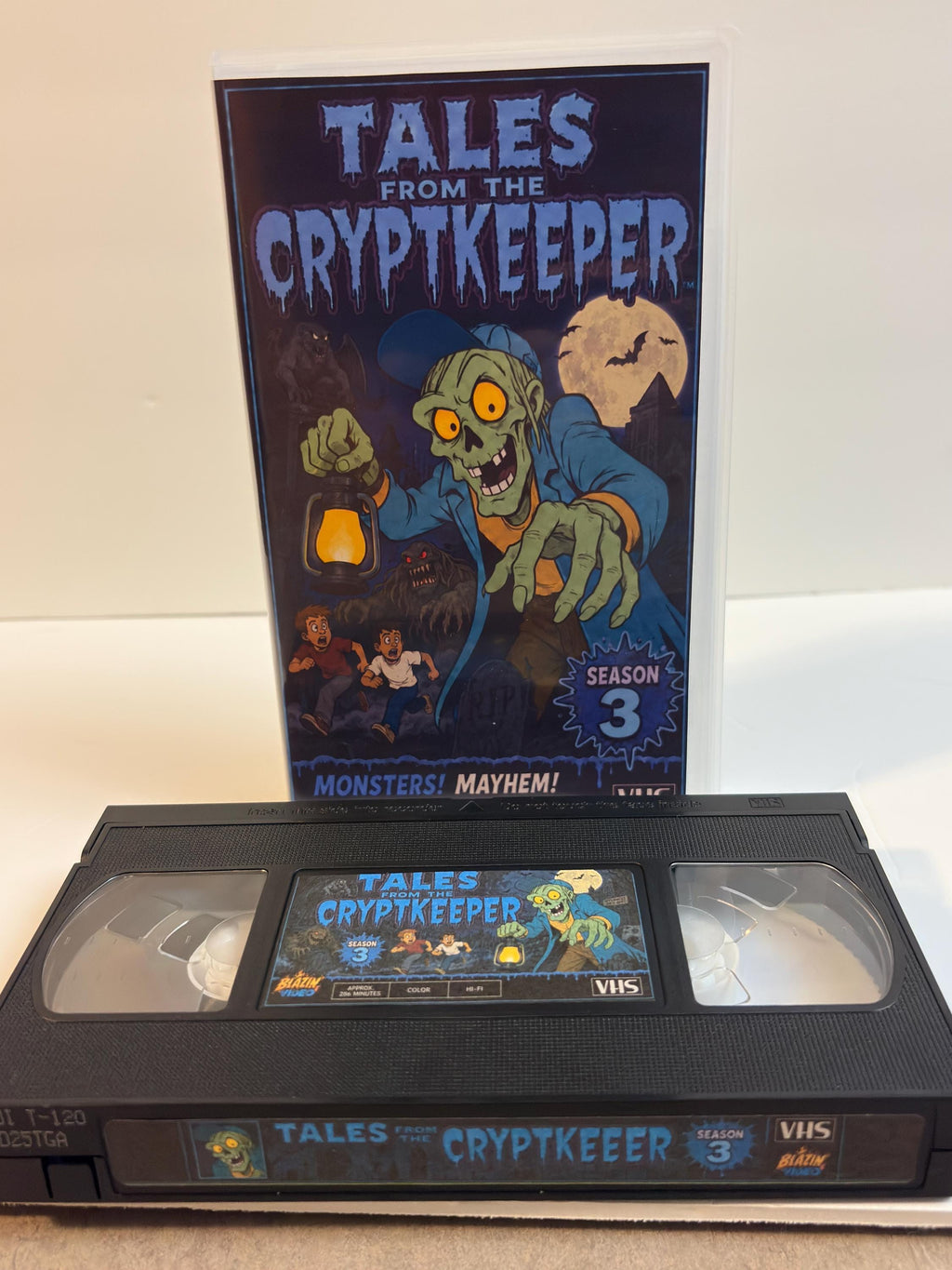 Tales from the Cryptkeeper Season 3 VHS – Complete Final Season 13 Episodes – Retro Animated Horror Custom Clamshell