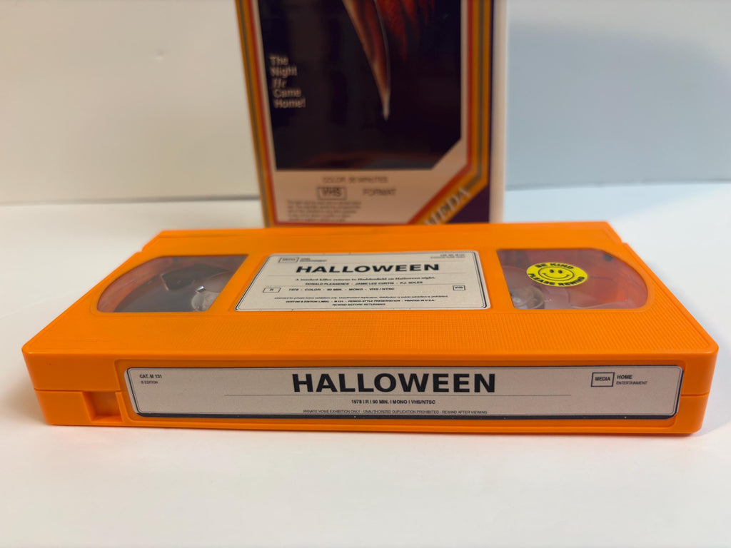 Halloween 1978 Custom Orange VHS – Michael Myers Horror Collector Edition