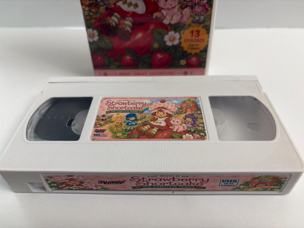 Strawberry Shortcake Complete Series VHS | 13 Episodes | 80s Cartoon Custom VHS | White Tape | Retro Nostalgia
