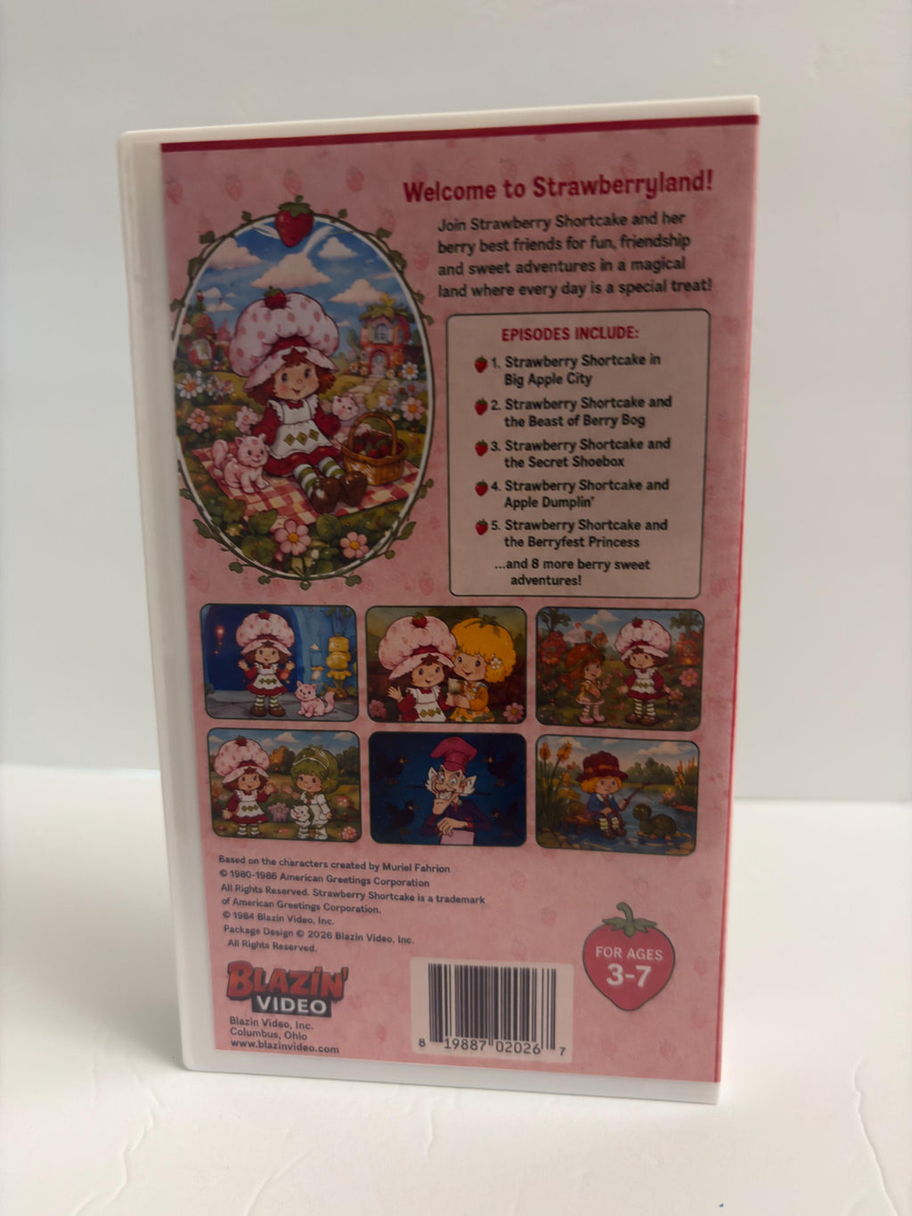 Strawberry Shortcake Complete Series VHS | 13 Episodes | 80s Cartoon Custom VHS | White Tape | Retro Nostalgia
