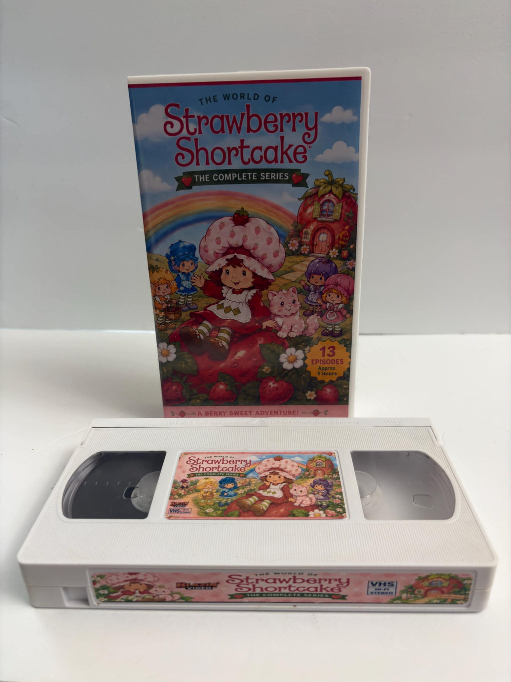 Strawberry Shortcake Complete Series VHS | 13 Episodes | 80s Cartoon Custom VHS | White Tape | Retro Nostalgia