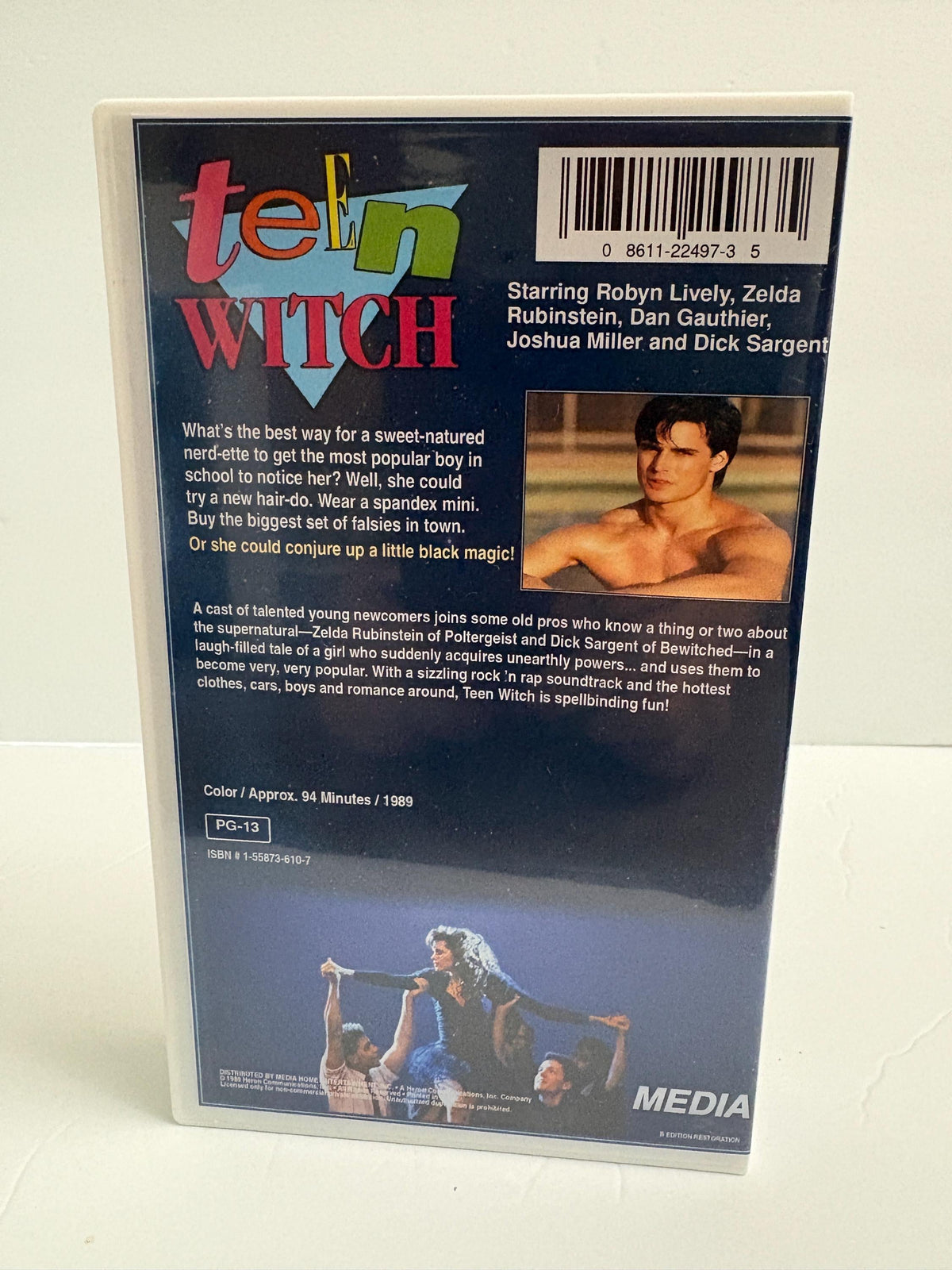 Teen Witch 1989 Custom Blue VHS | Robyn Lively | Retro 80s Movie | Cult Comedy VHS | Collector Clamshell Edition