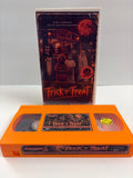 Trick ’r Treat VHS – Orange Tape – School Bus Massacre Cover Edition – Halloween Horror Custom Retro VHS – Full Screen 4:3