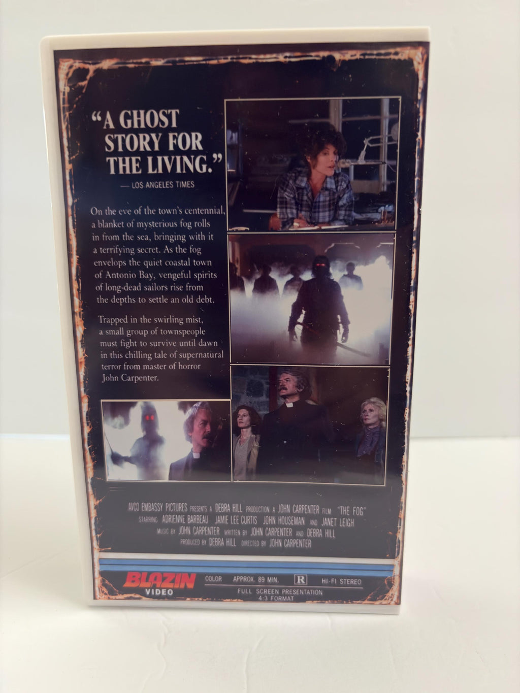 The Fog 1980 VHS – John Carpenter – Special White Tape Edition – Retro Horror Custom VHS – Full Screen 4:3