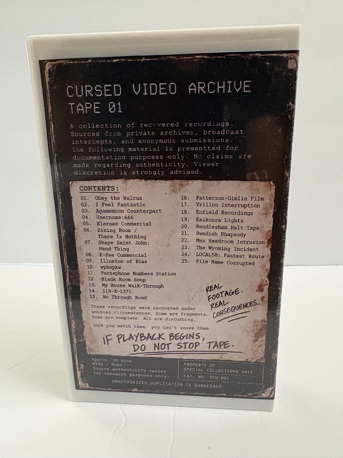 Cursed Video Archive Tape 01 VHS – 25 Strange Internet & Broadcast Clips – Analog Horror Found Footage Compilation