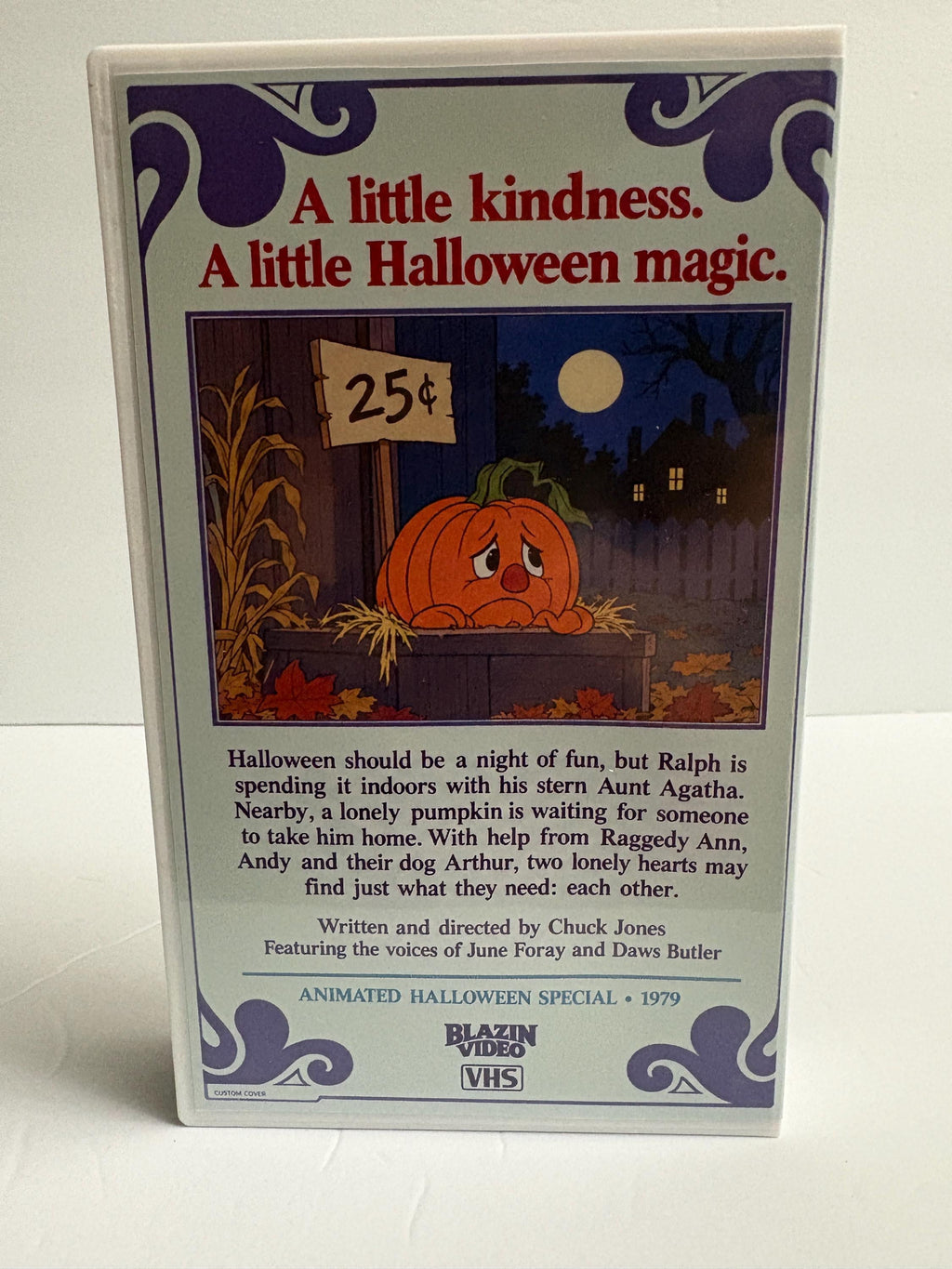 The Pumpkin Who Couldn’t Smile VHS – Raggedy Ann & Andy 1979 Halloween Special – Chuck Jones Custom Retro VHS