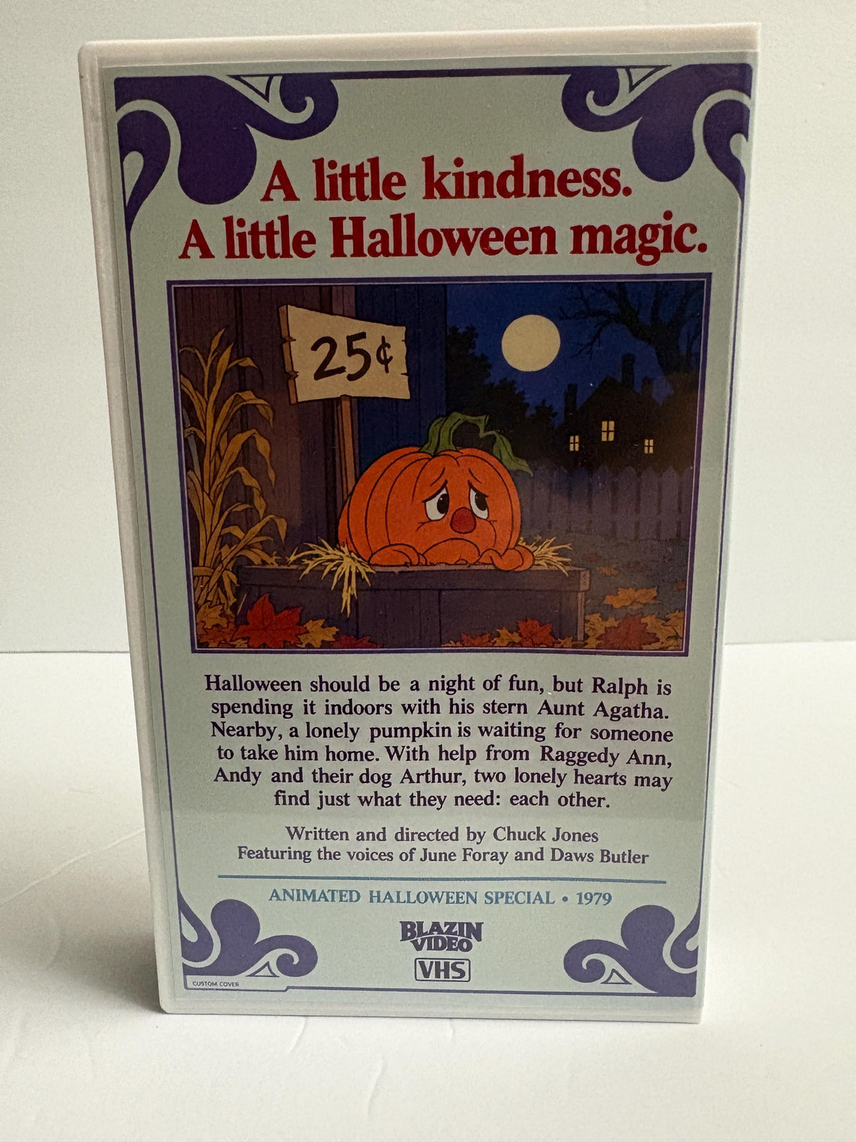 The Pumpkin Who Couldn’t Smile VHS – Raggedy Ann & Andy 1979 Halloween Special – Chuck Jones Custom Retro VHS
