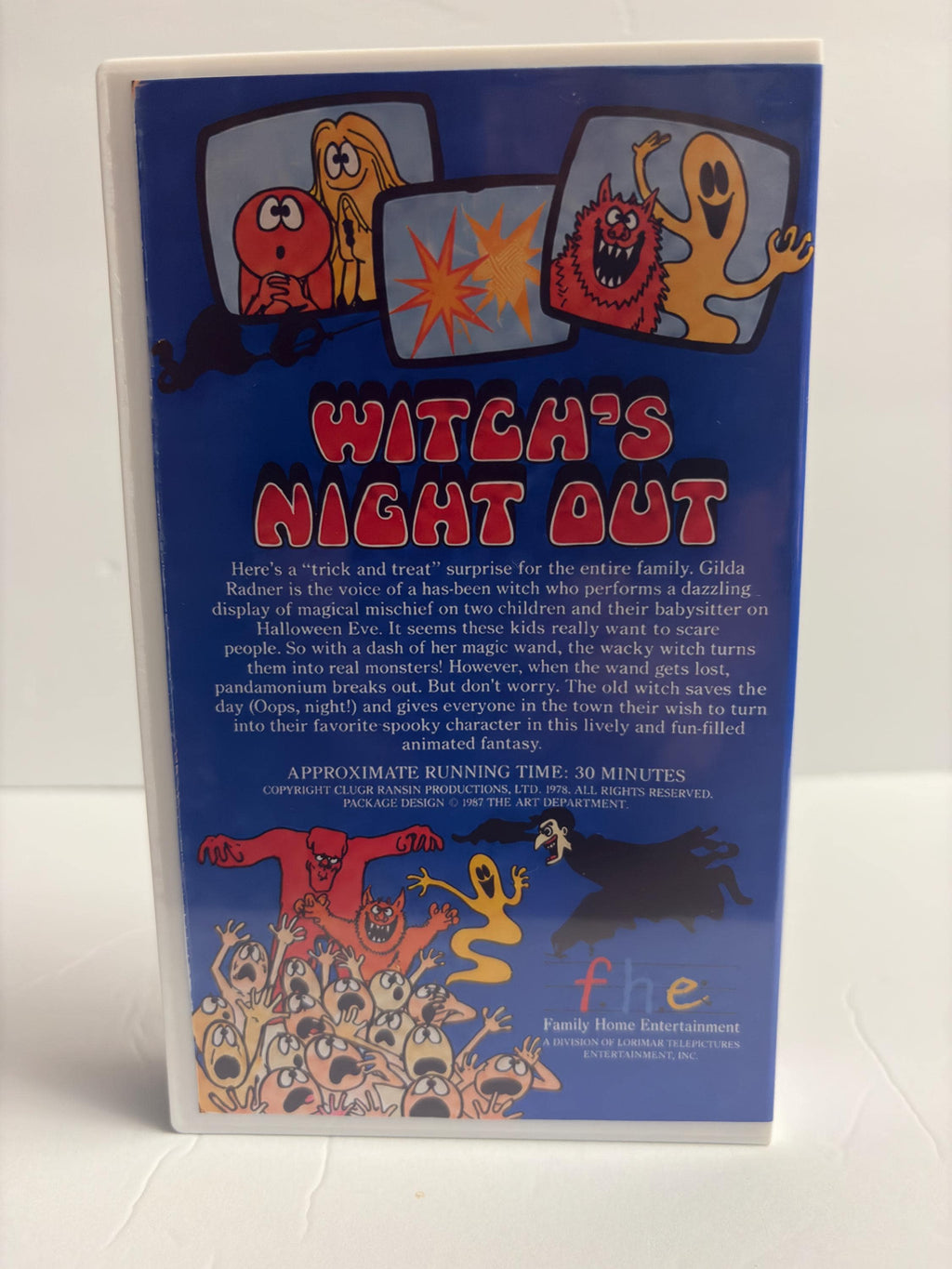 Witch’s Night Out VHS – Gilda Radner Halloween Cartoon – 1978 Animated Special – Custom Retro Collector VHS