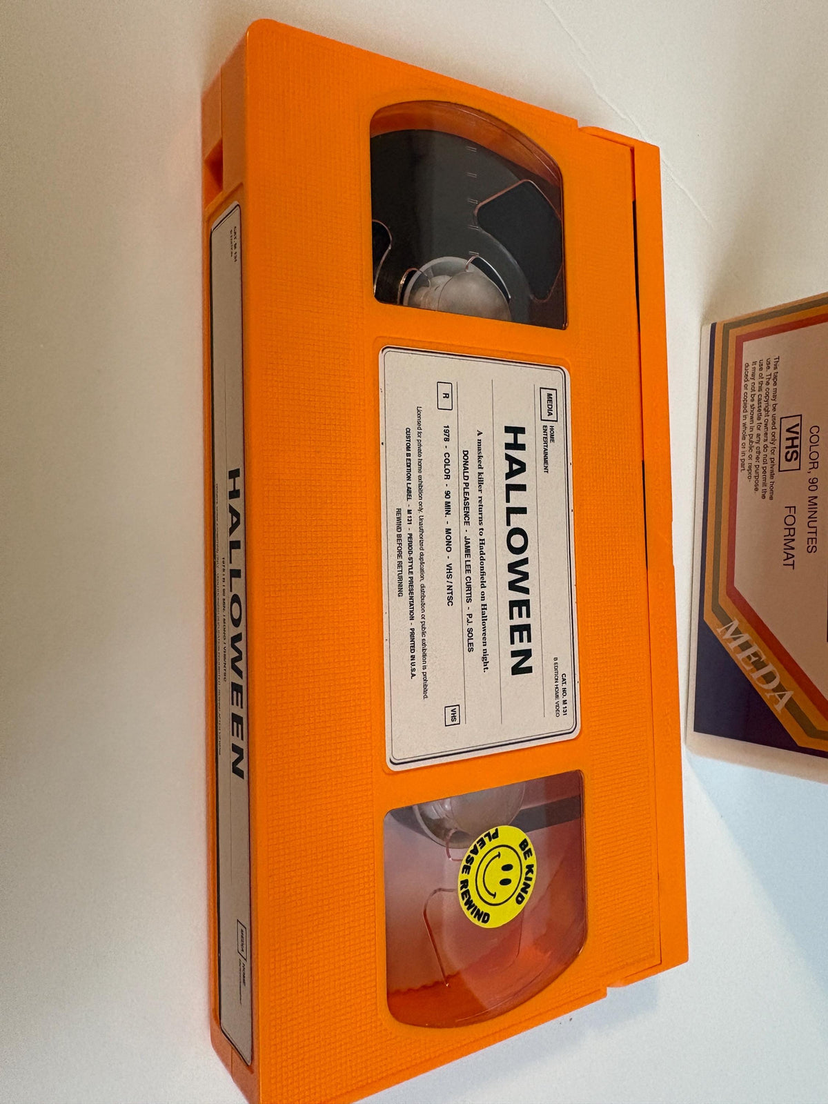 Halloween 1978 Custom Orange VHS – Michael Myers Horror Collector Edition