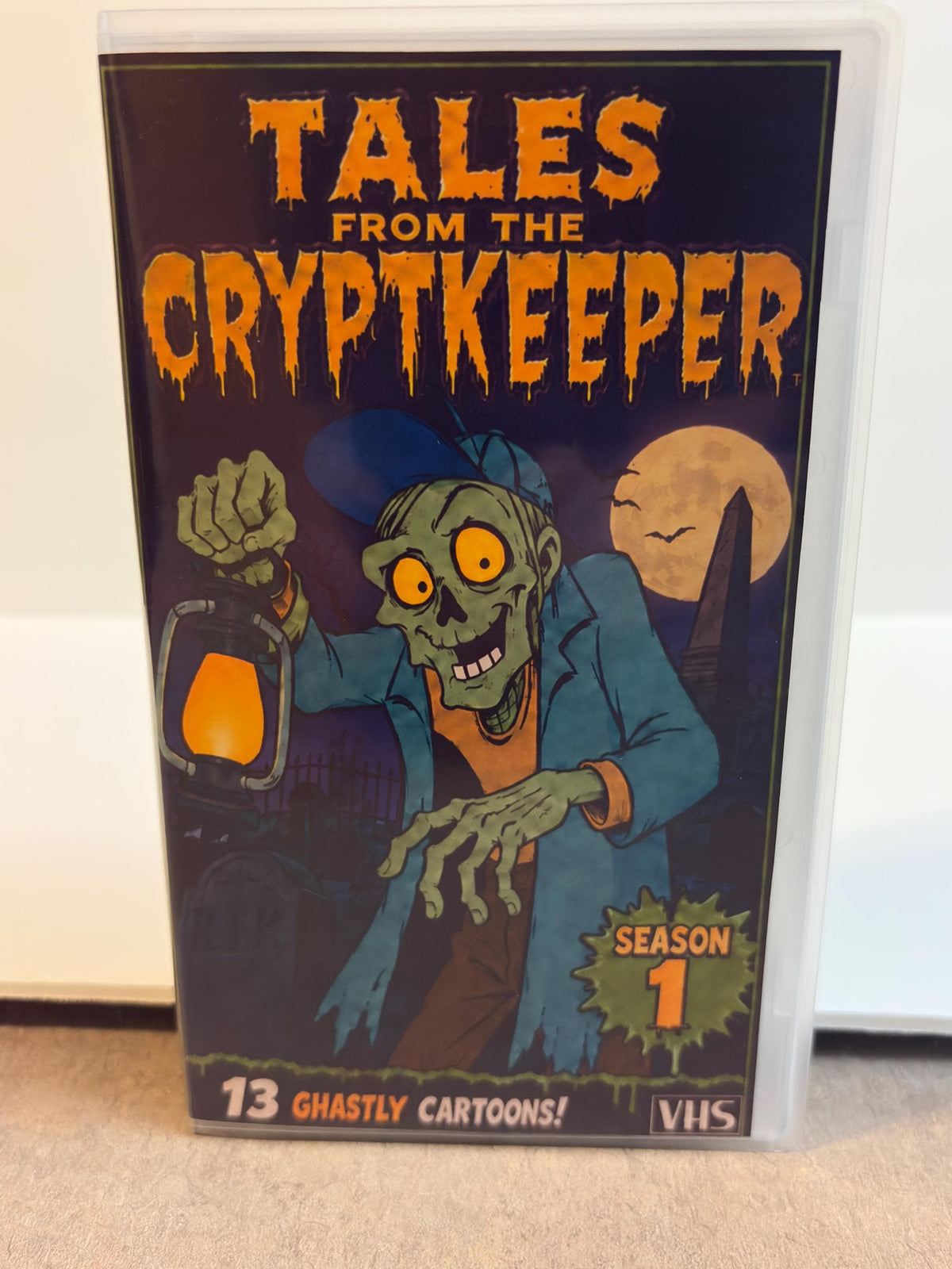 Tales from the Cryptkeeper Season 1 VHS – Complete 13 Episode Animated Horror Cartoon Collection – Retro Custom Clamshell