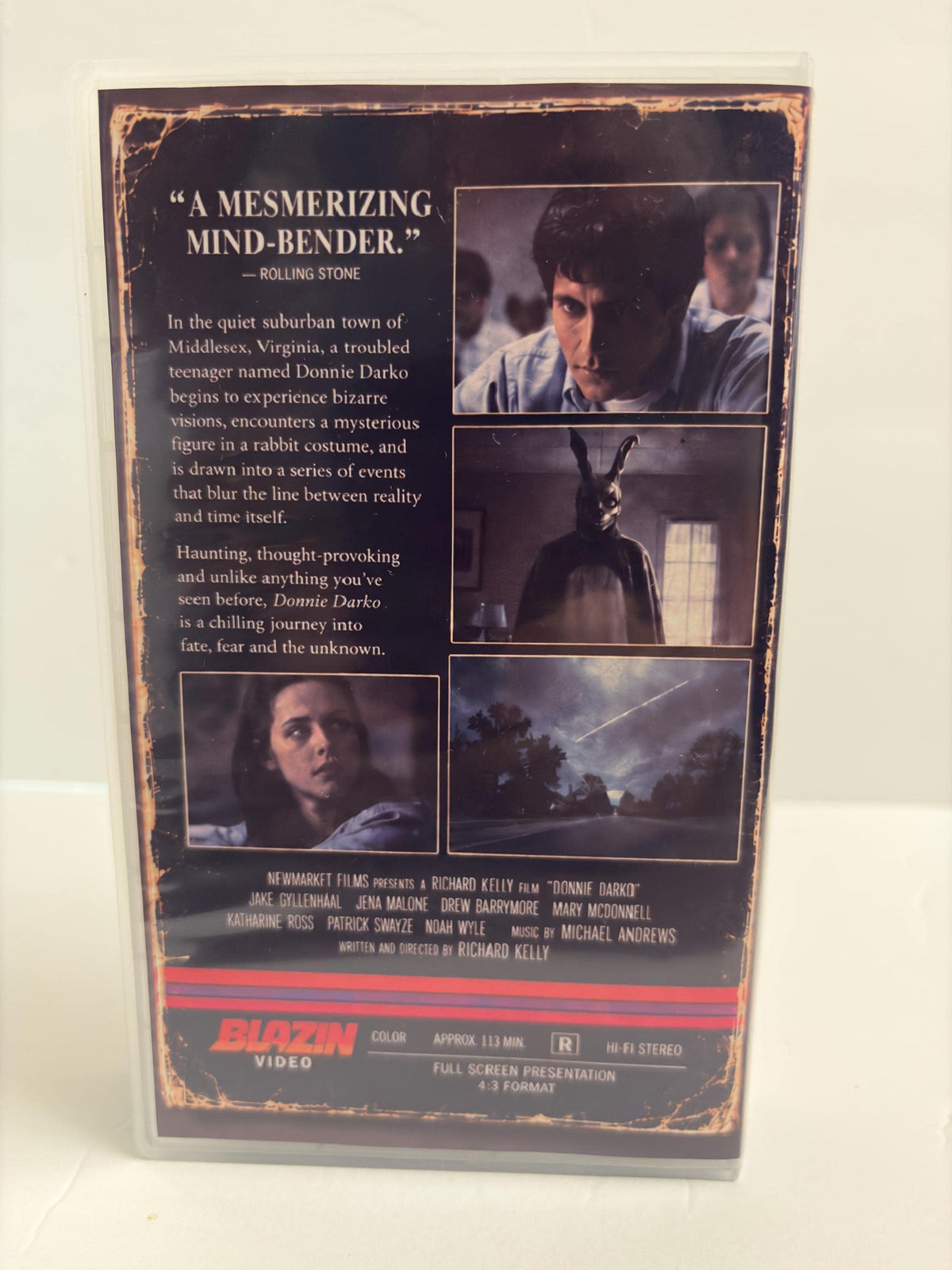 Donnie Darko Custom Blue VHS | 2001 Cult Movie | Full Screen 4:3 | Frank the Rabbit | Retro Collector VHS