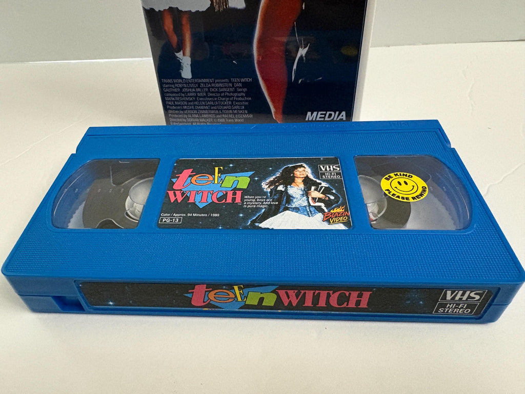 Teen Witch 1989 Custom Blue VHS | Robyn Lively | Retro 80s Movie | Cult Comedy VHS | Collector Clamshell Edition