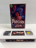 Popcorn 1991 VHS – Custom White Tape – Cult Horror Movie – Retro Video Store VHS Collector Clamshell Edition