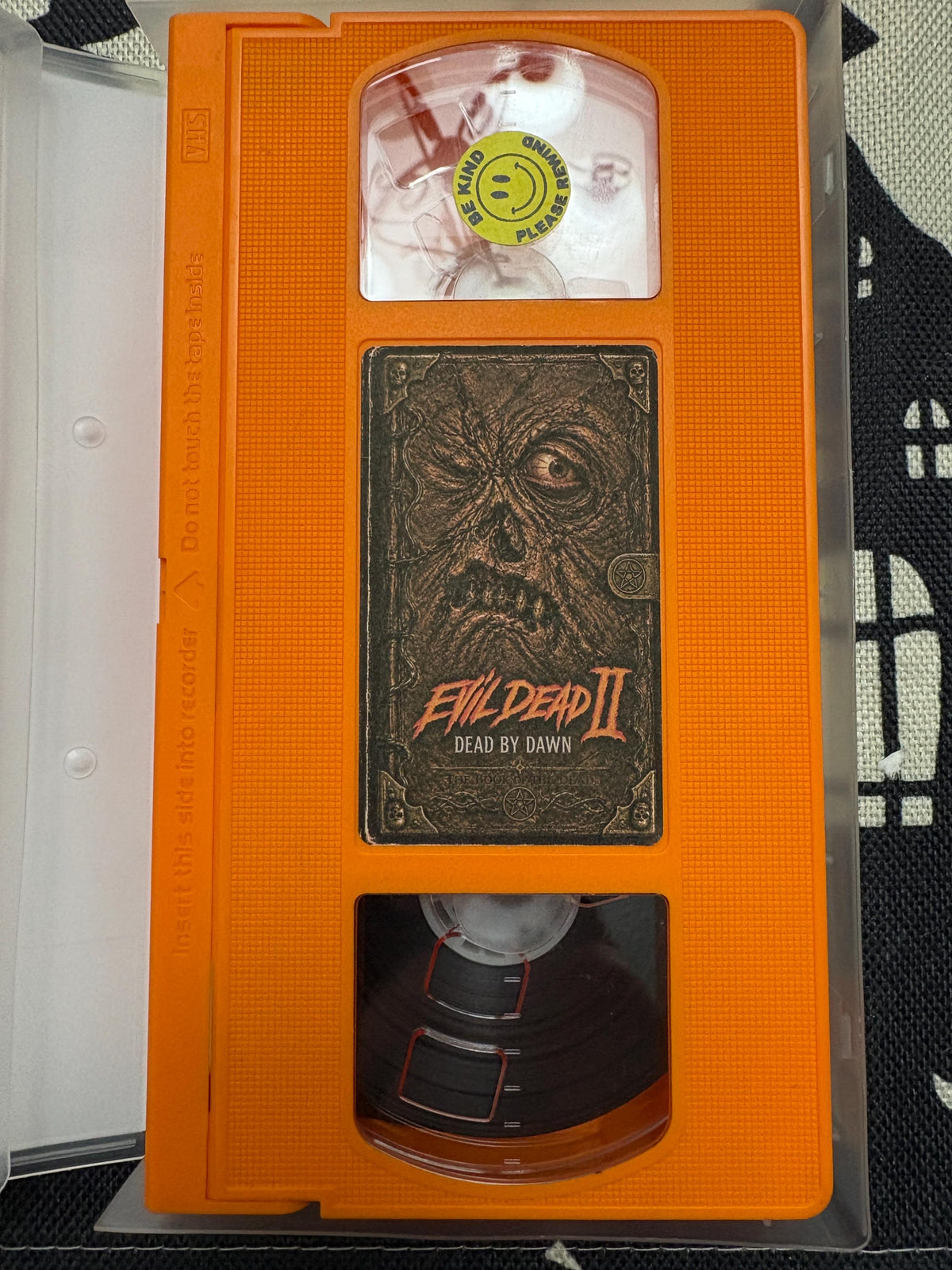 Evil Dead II Dead by Dawn VHS – Orange Tape – Sam Raimi Horror – Necronomicon Custom Retro Collector Edition