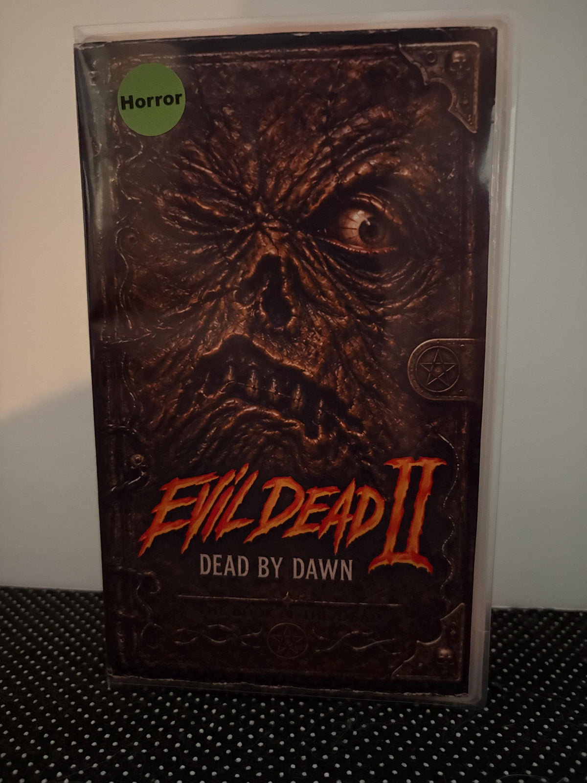 Evil Dead II Dead by Dawn VHS – Orange Tape – Sam Raimi Horror – Necronomicon Custom Retro Collector Edition