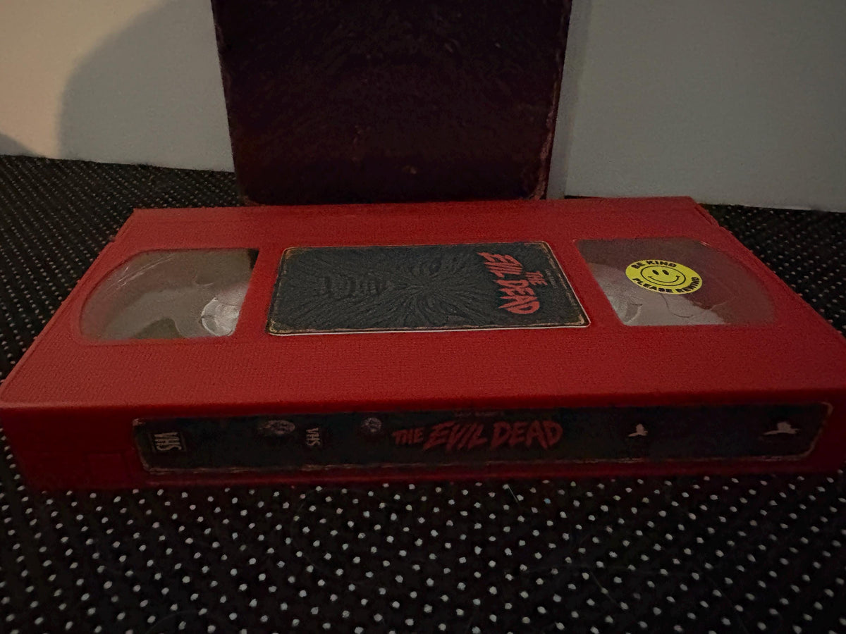 The Evil Dead VHS – Sam Raimi Horror – Red Tape – Book of the Dead Custom Retro VHS Collector Edition