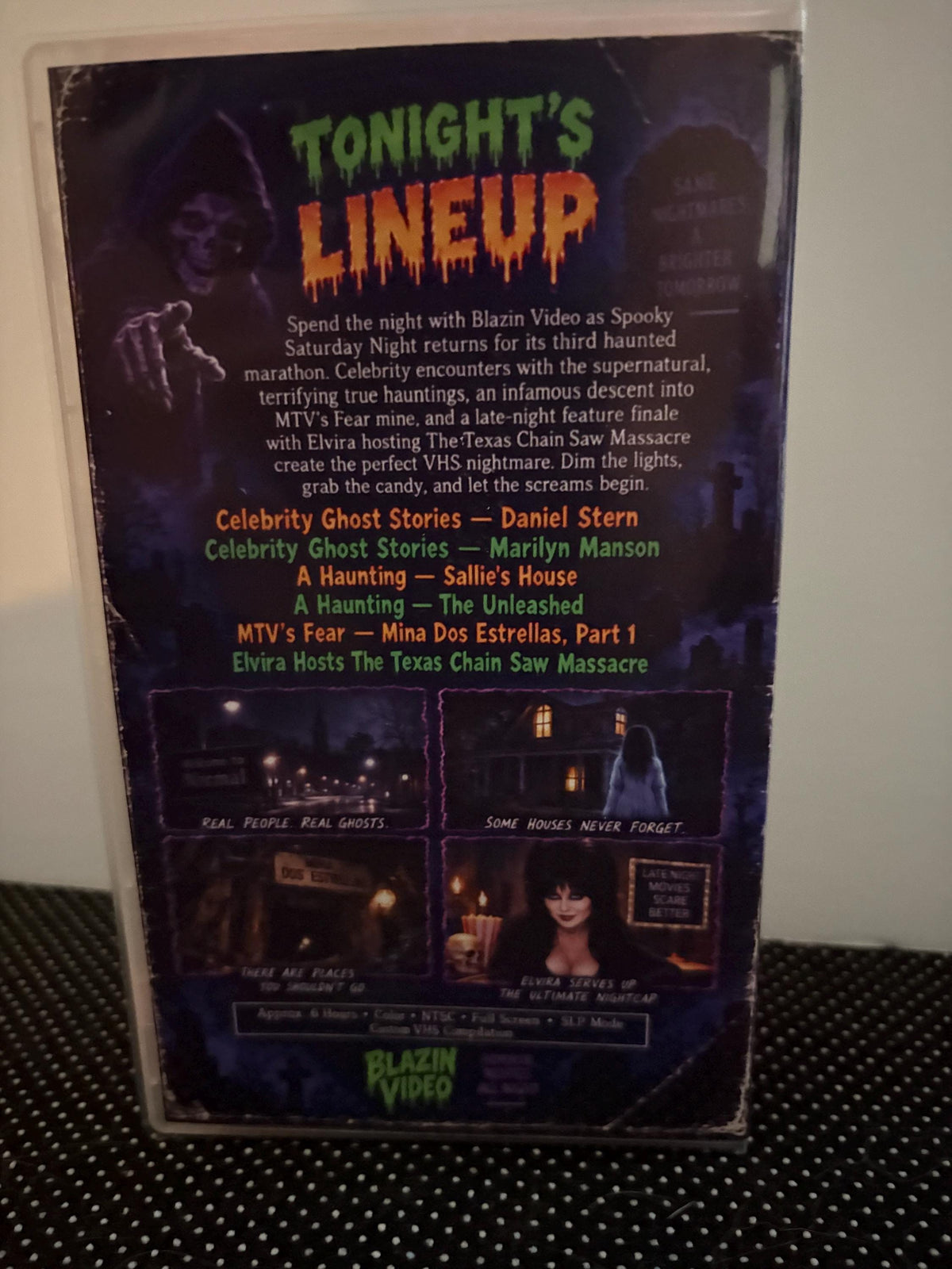 Spooky Saturday Night 3 VHS – Haunted TV Marathon – 6 Hour Halloween Compilation – Orange Tape – Custom Retro VHS