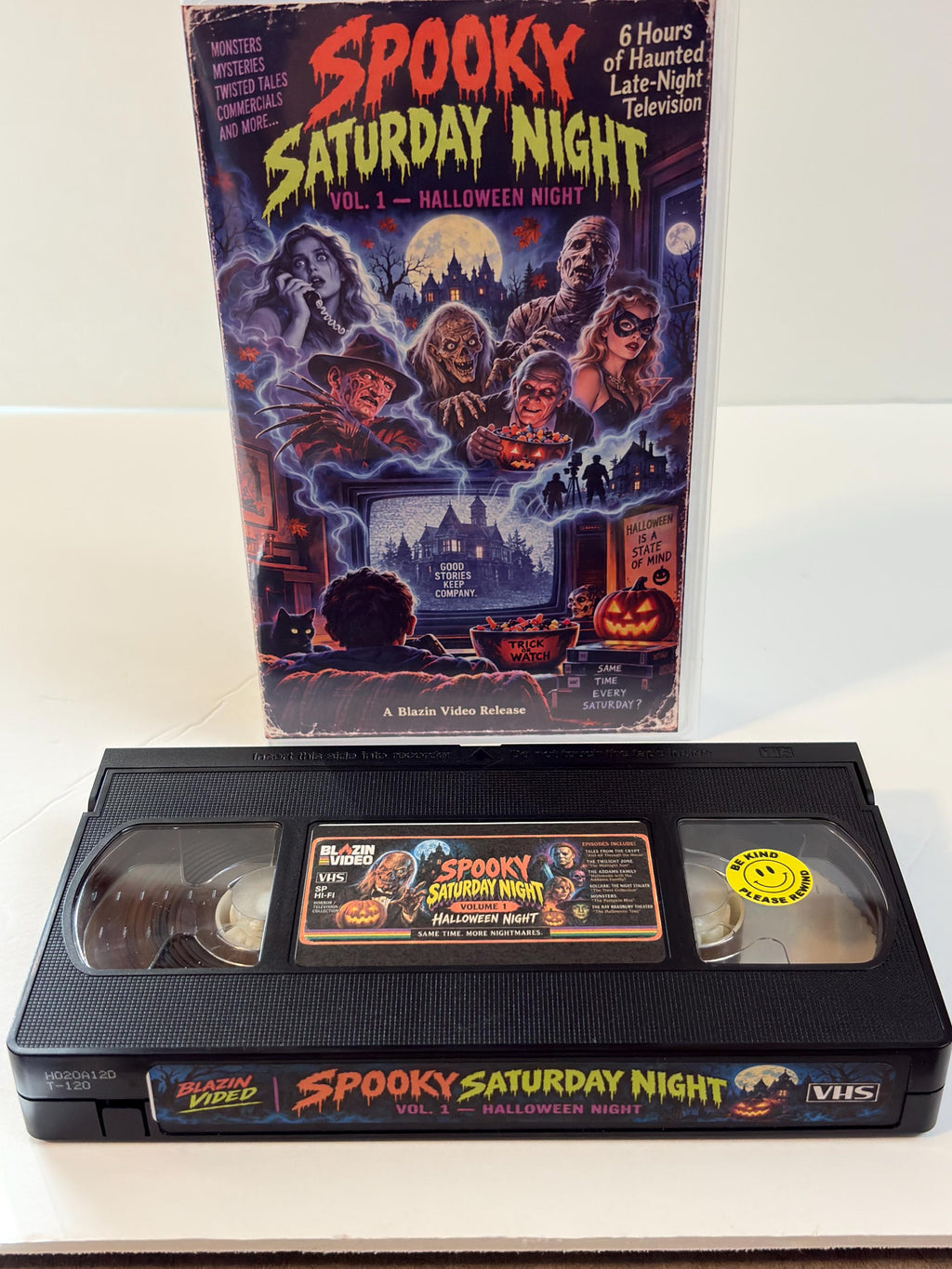 Spooky Saturday Night Vol 1 Halloween Night Custom VHS | 6 Hour Halloween Compilation Tape | Blazin Video