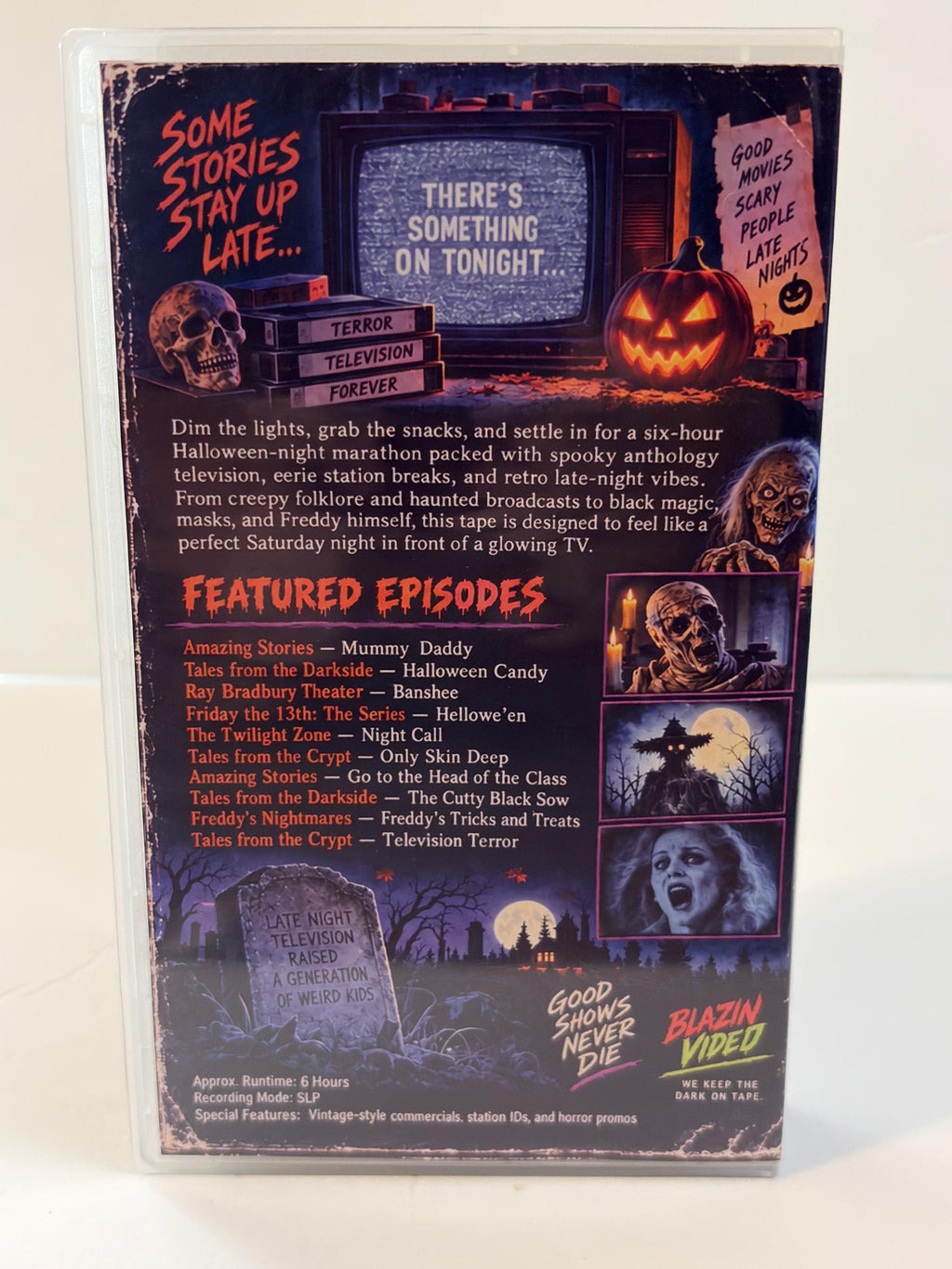 Spooky Saturday Night Vol 1 Halloween Night Custom VHS | 6 Hour Halloween Compilation Tape | Blazin Video