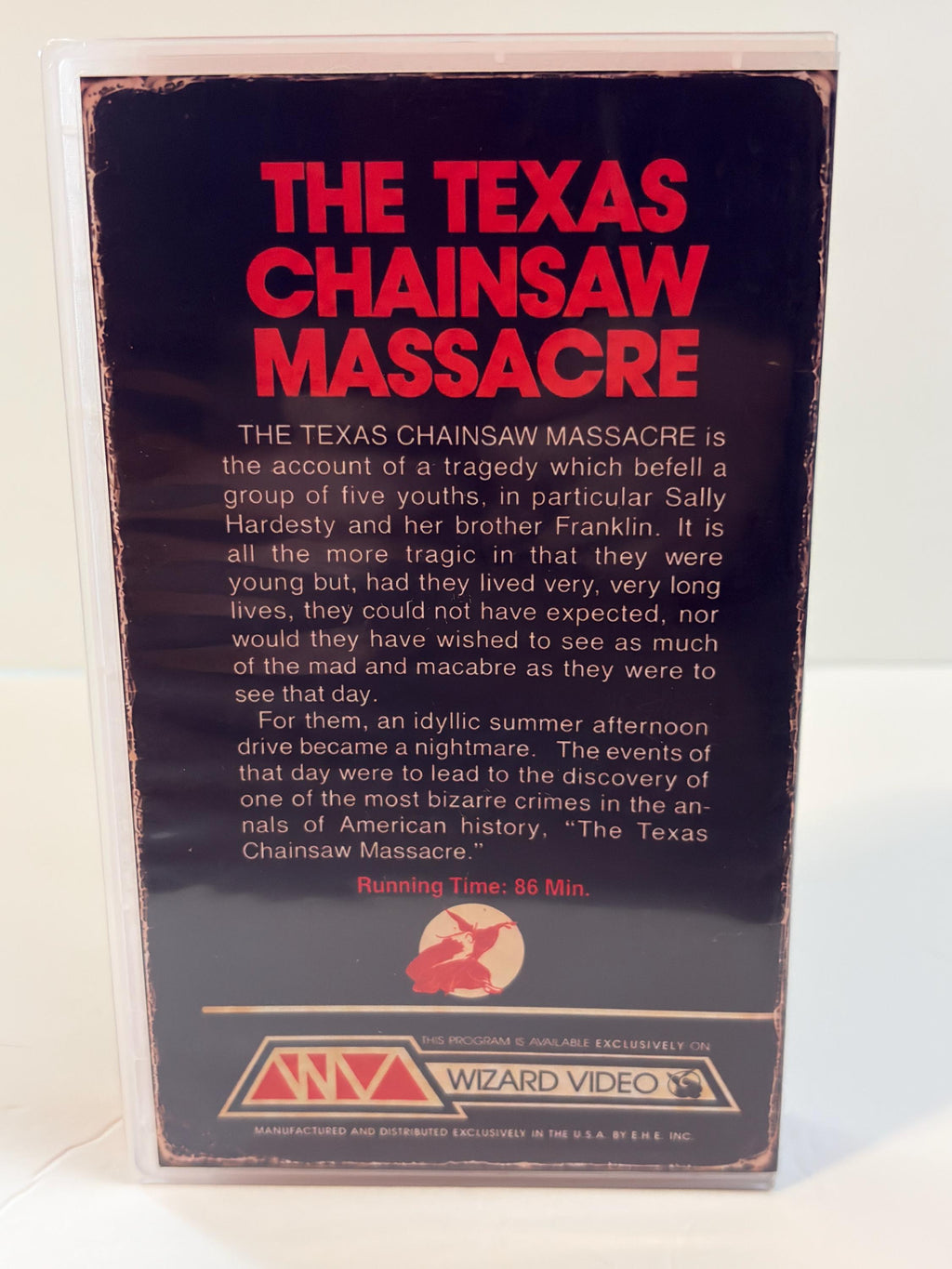 The Texas Chainsaw Massacre Custom VHS Tape | Red Shell Horror VHS | Retro Collector Edition | Blazin Video