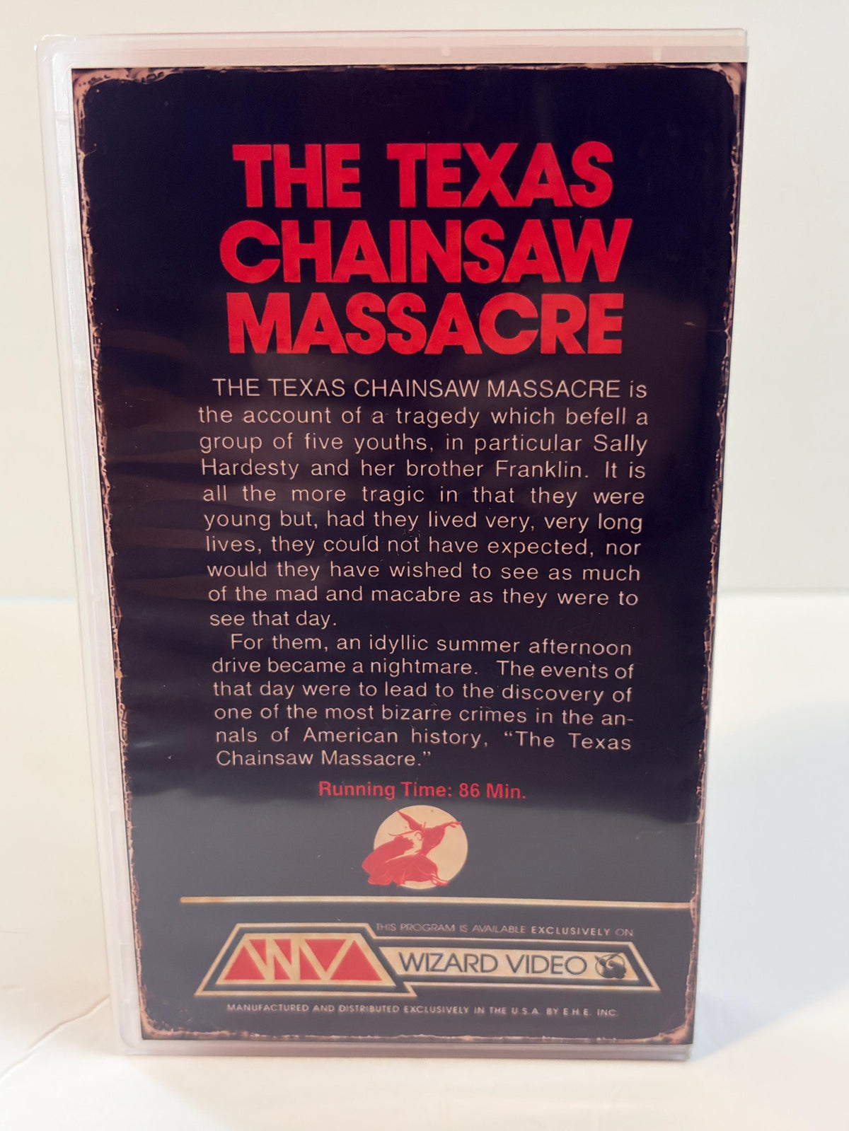The Texas Chainsaw Massacre Custom VHS Tape | Red Shell Horror VHS | Retro Collector Edition | Blazin Video
