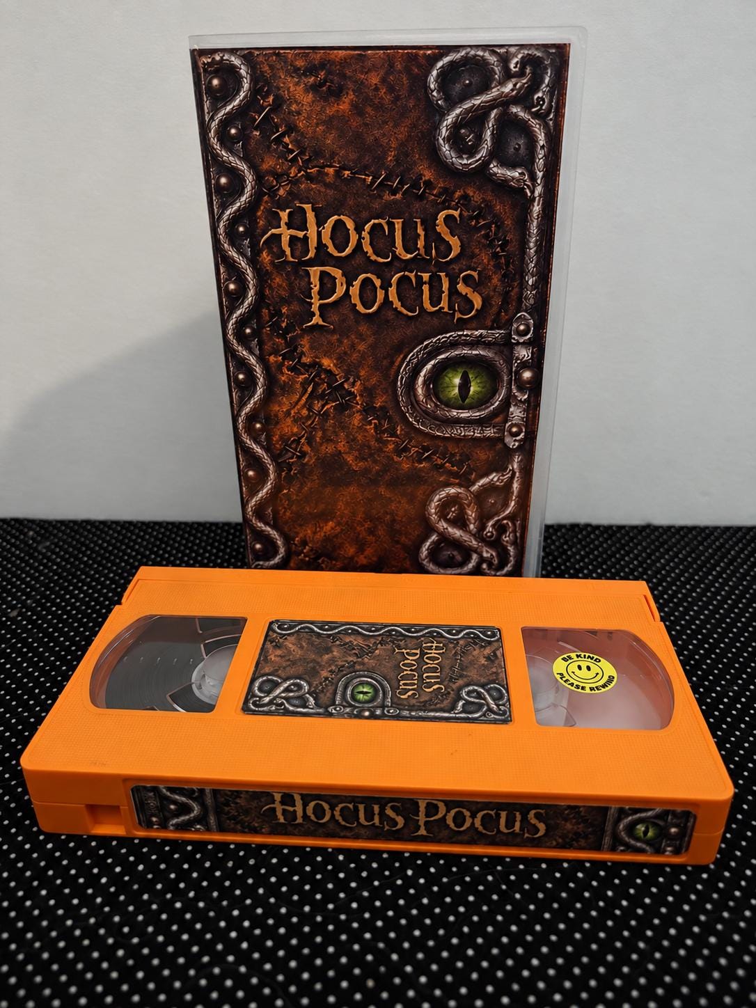 Hocus Pocus VHS – Orange Tape – Spellbook Custom Collector Edition – Halloween Movie Retro VHS