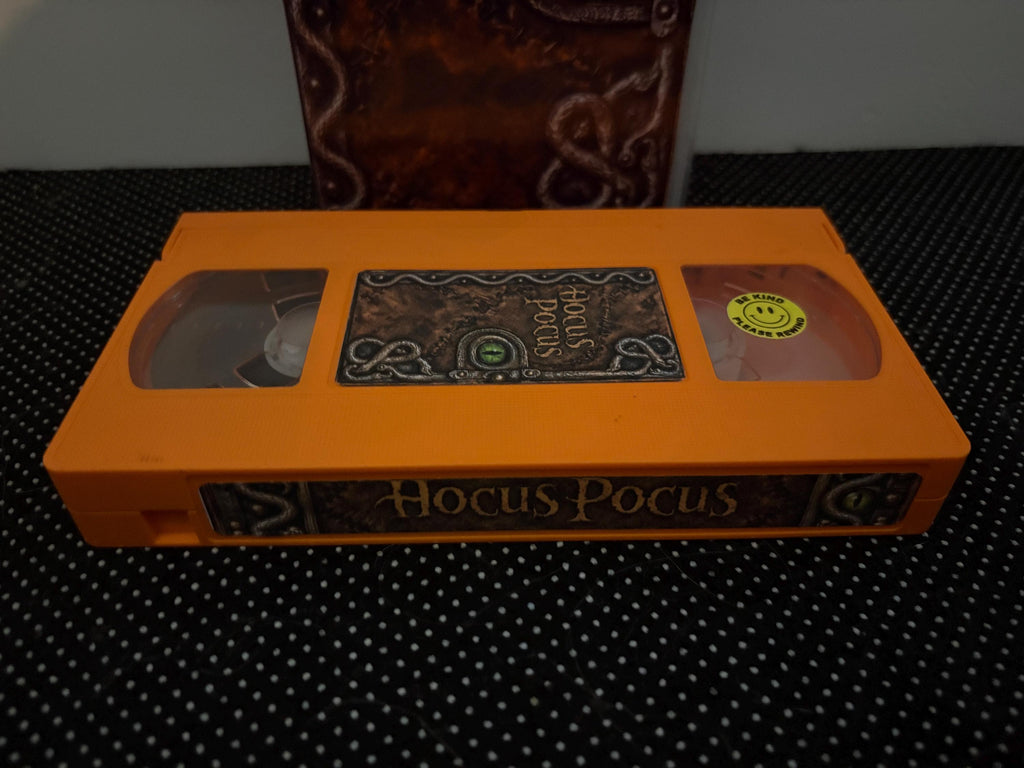 Hocus Pocus VHS – Orange Tape – Spellbook Custom Collector Edition – Halloween Movie Retro VHS