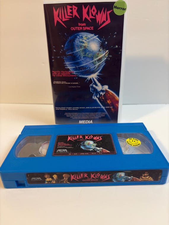 Killer Klowns from Outer Space custom blue VHS photo 1