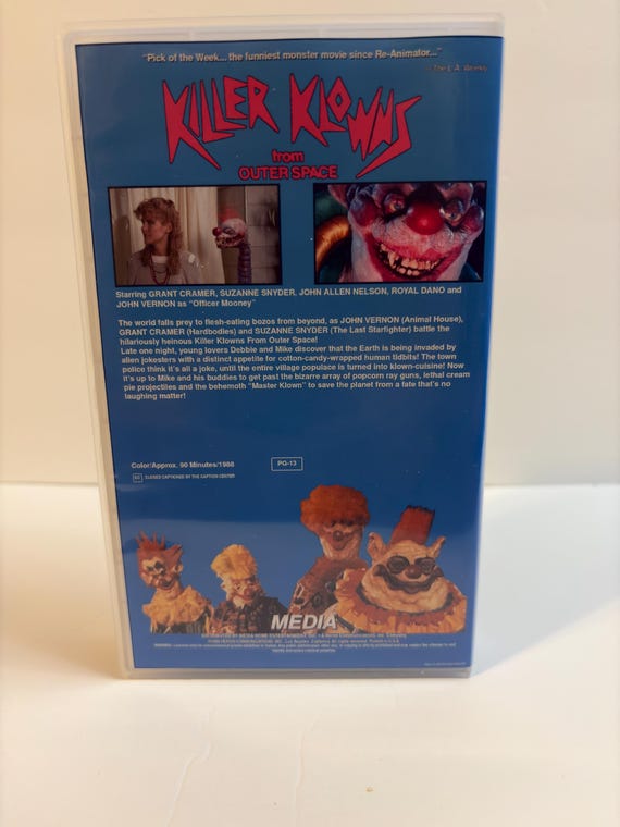 Killer Klowns from Outer Space custom blue VHS photo 9