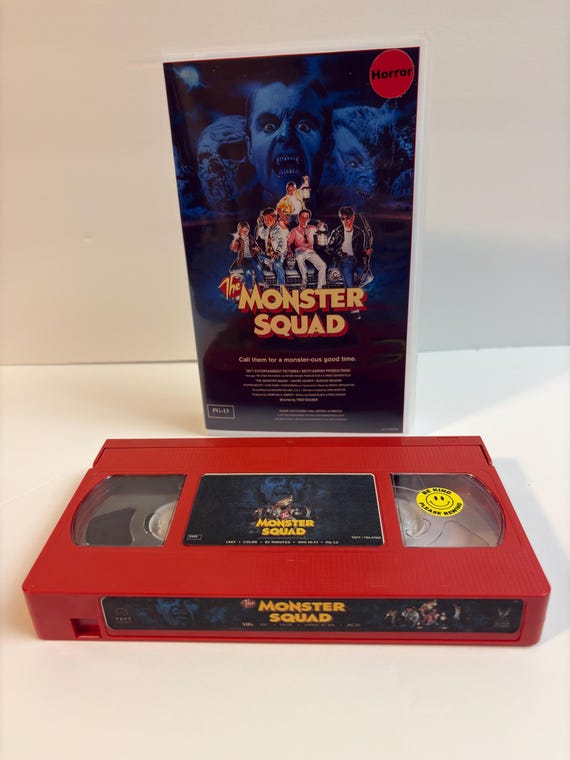 The Monster Squad 1987 custom red VHS photo 1
