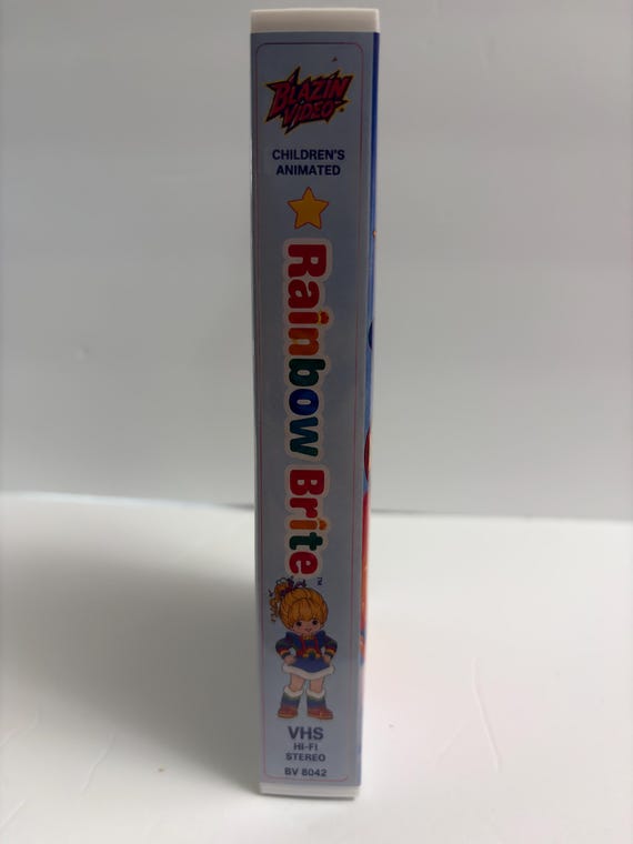 Rainbow Brite white VHS tape