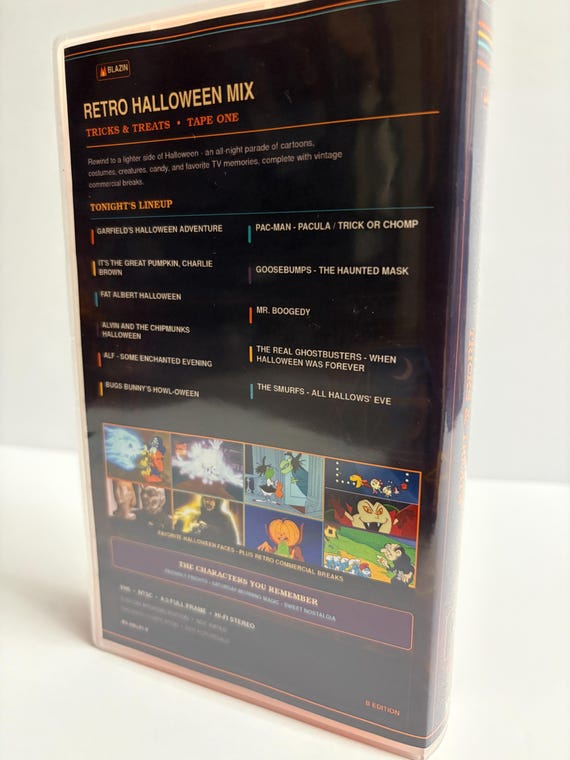 Retro Halloween Mix custom orange VHS photo 4
