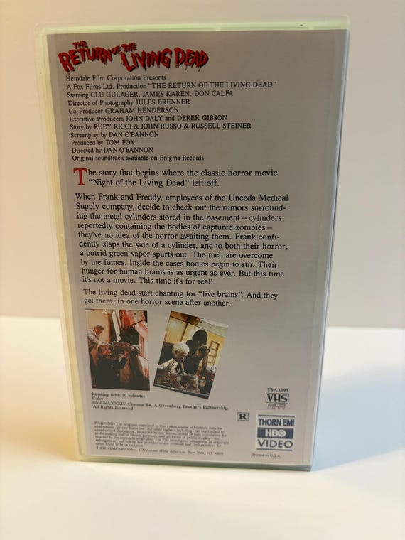 Return of the Living Dead custom green VHS photo 6