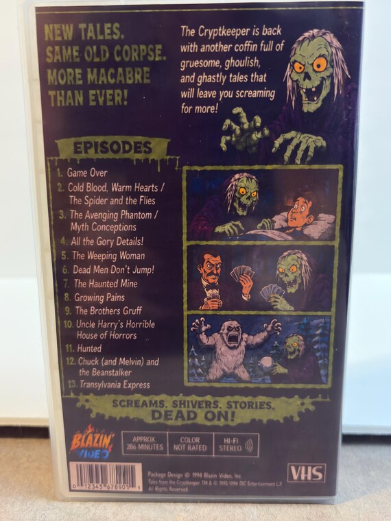 Tales from the Cryptkeeper Season Two custom VHS detail
