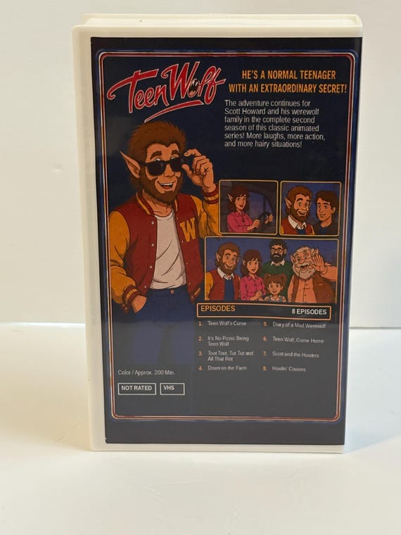 Teen Wolf The Animated Series Season Two custom VHS detail